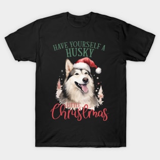 Have Yourself a Husky Little Christmas T-Shirt